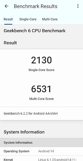 Galaxy S24 Geekbench6 ベンチマークスコア