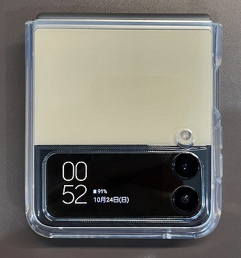 Galaxy Z Flip3 5G SC-54B サブディスプレイ