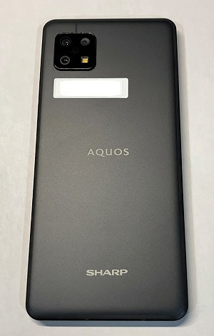UQモバイル AQUOS sense6 色 カラー ブラック