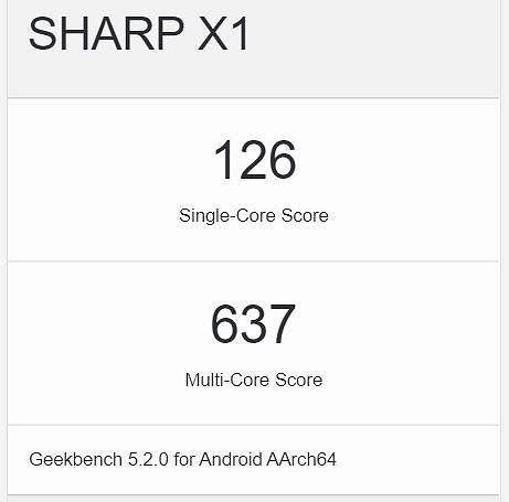 Android One X1 ベンチマークスコア geekbench